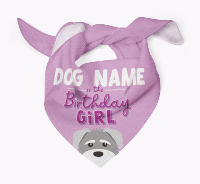 Birthday Girl: Personalised {breedFullName} Bandana